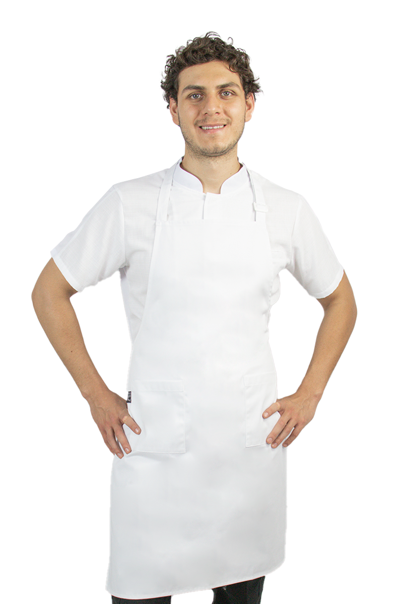 Mandil De Peto Básico Liso Permachef