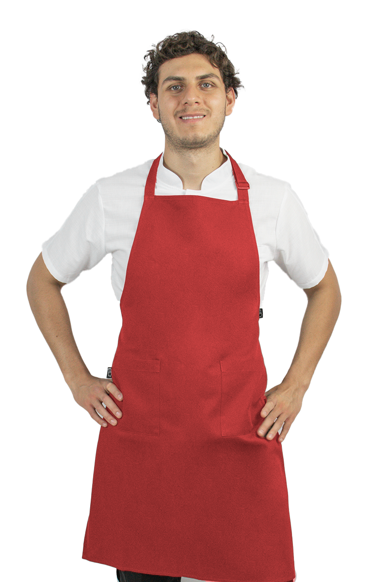 Mandil De Peto Básico Liso Permachef