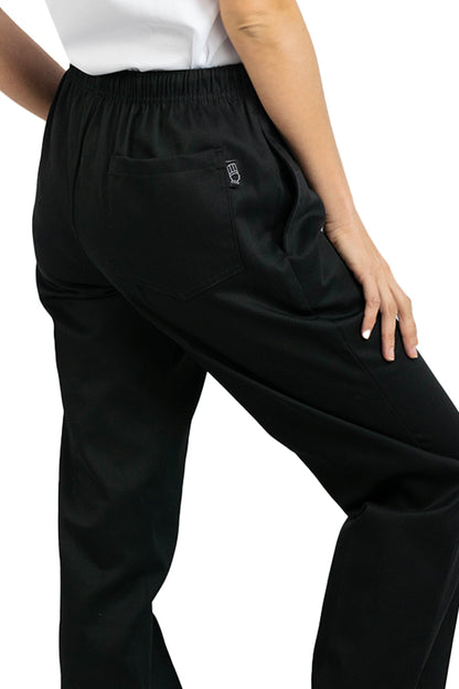 Pantalón Casual Liso Negro Permachef